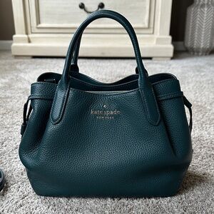 Kate Spade Deep Green Small Dumpling Satchel Bag